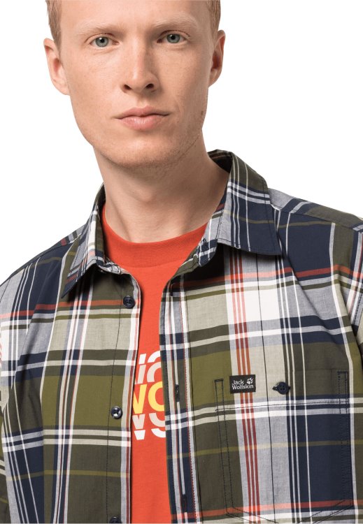 Brand Brand Jack Wolfskin Little Lake Shirt M Greenwood Checks