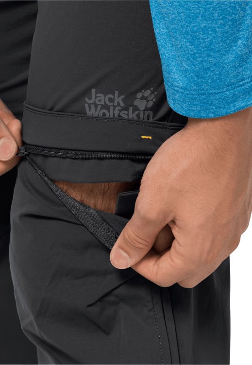 Overland Zip Away M Black Origins Brand Jack Wolfskin