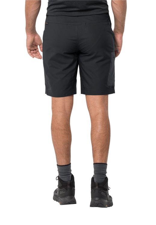 Active Track Shorts Men Brand Brand Jack Wolfskin Black