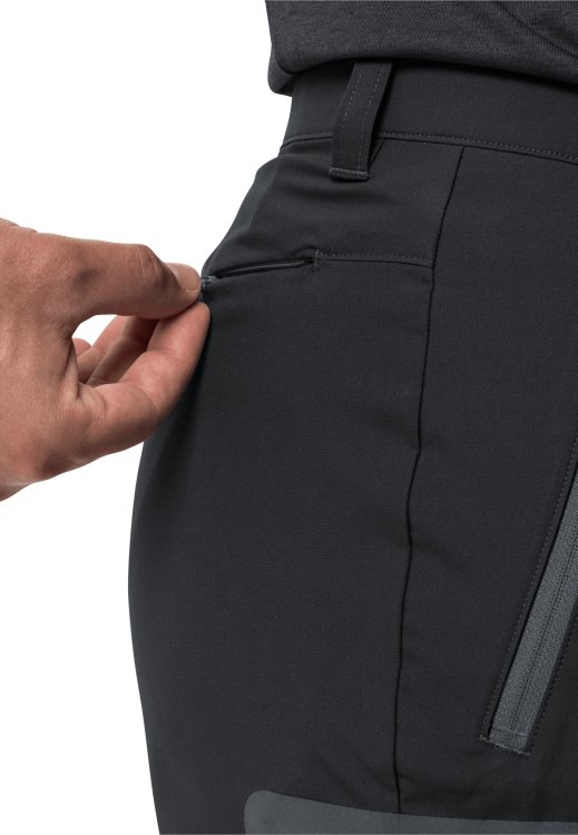 Active Track Shorts Men Brand Brand Jack Wolfskin Black