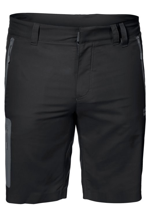 Active Track Shorts Men Brand Brand Jack Wolfskin Black