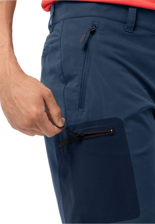 Active Track Shorts Men Brands Thunder Blue Brand Jack Wolfskin