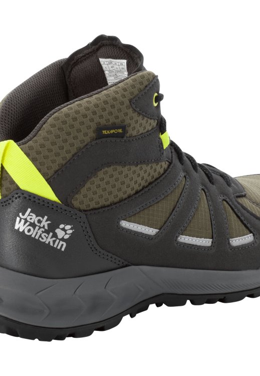 Brand Jack Wolfskin Woodland 2 Texapore Mid M Khaki-Green Collection