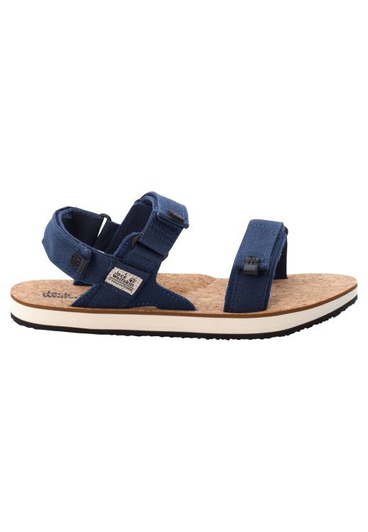 Blue-Cork Ecostride 2 Sandal M Brand Jack Wolfskin Collections
