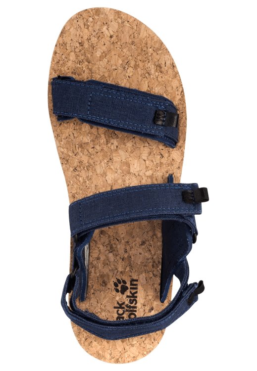 Blue-Cork Ecostride 2 Sandal M Brand Jack Wolfskin Collections