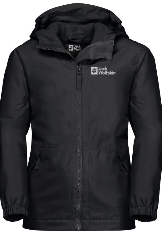 Brand Jack Wolfskin New Black Snowy Days Jacket Kids