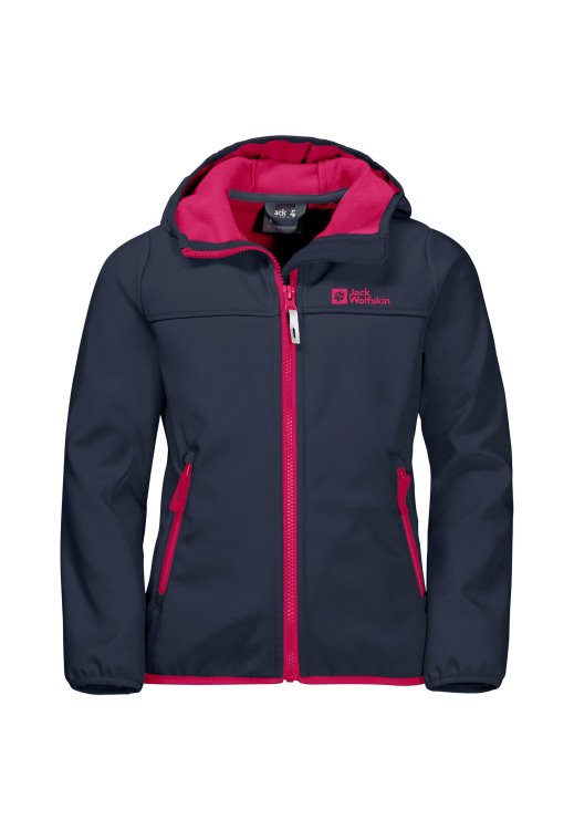 Collection Night Blue-Pink Fourwinds Jacket Kids Brand Jack Wolfskin