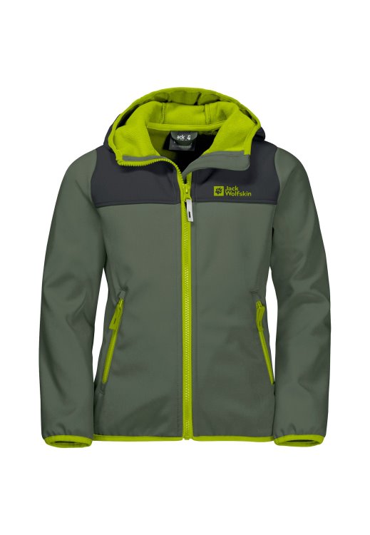 Fourwinds Jacket Kids Thyme Green Brand Brand Jack Wolfskin