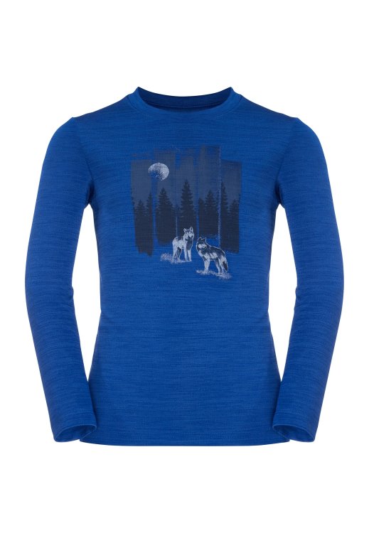 Active Blue Vargen Longsleeve K Origin Brand Jack Wolfskin
