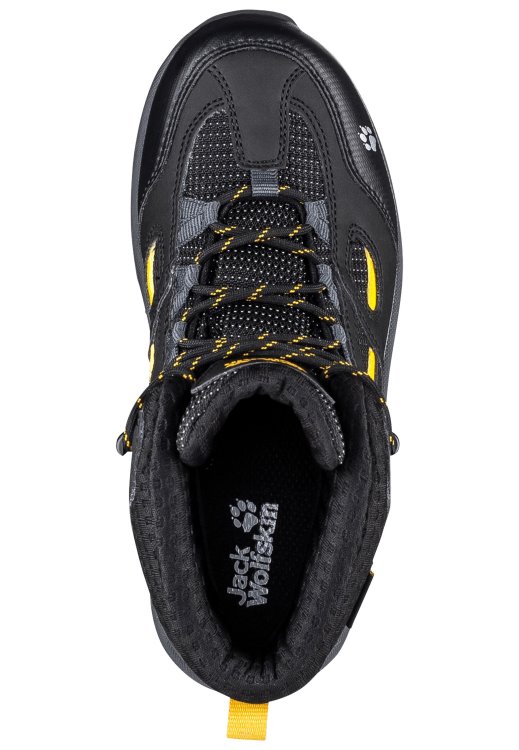 Origin Black-Burly Yellow Brand Jack Wolfskin Vojo Texapore Mid K