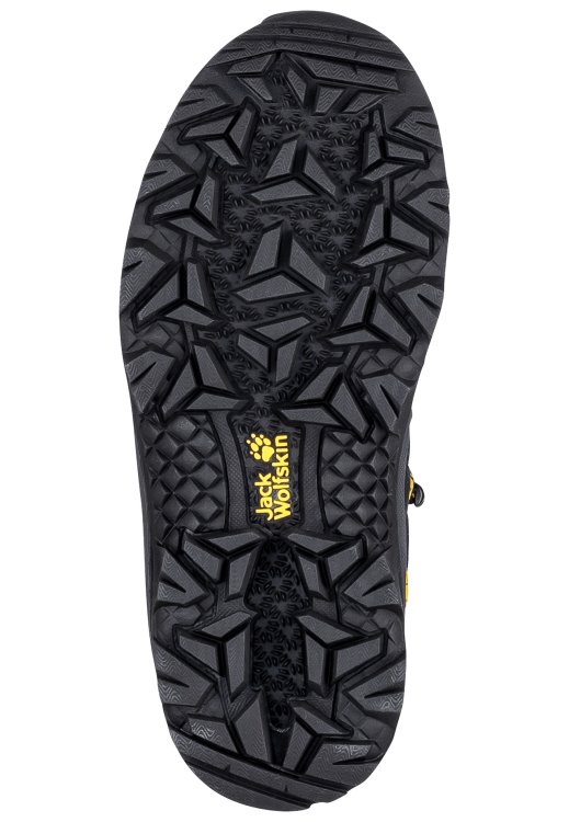 Origin Black-Burly Yellow Brand Jack Wolfskin Vojo Texapore Mid K