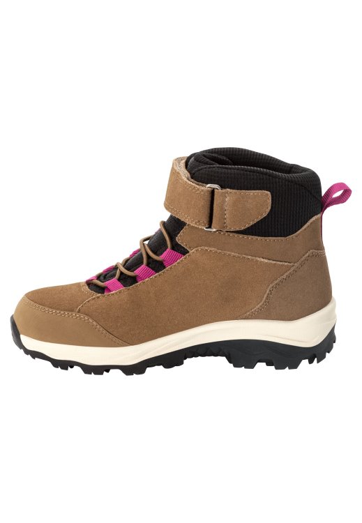 Brand Jack Wolfskin Collections Vojo Lt Texapore Mid K Brown-Pink