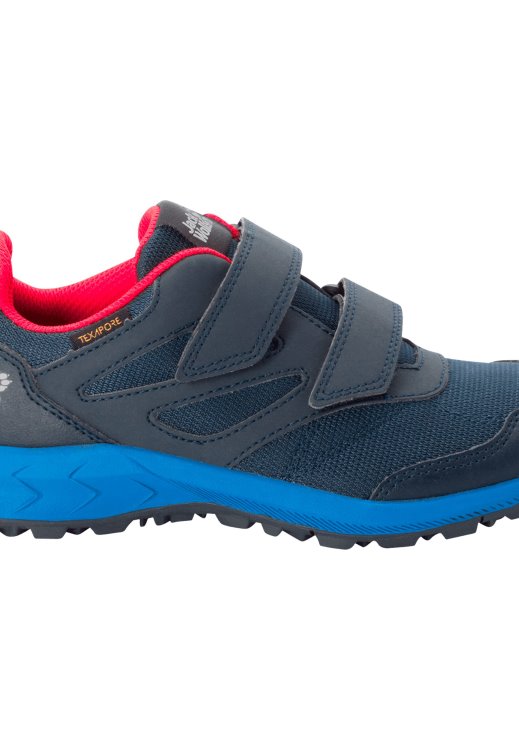 Woodland Texapore Low Vc K Dark Blue-Red Brand Jack Wolfskin Best