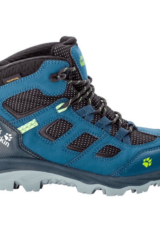 Vojo Texapore Mid K Fashion Brand Jack Wolfskin Dark Blue-Lime