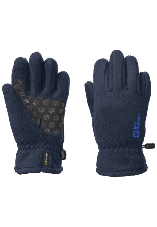 Fleece Glove Kids Origins Brand Jack Wolfskin Night Blue