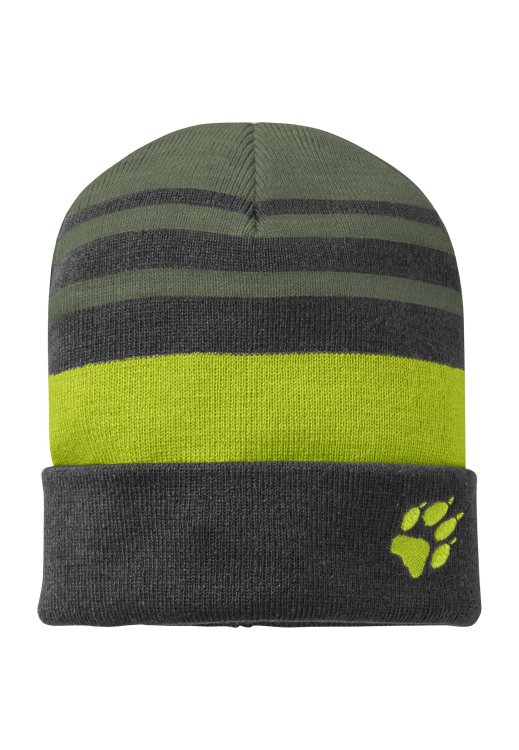 Collection Thyme Green Stripy Knit Cap K Brand Jack Wolfskin