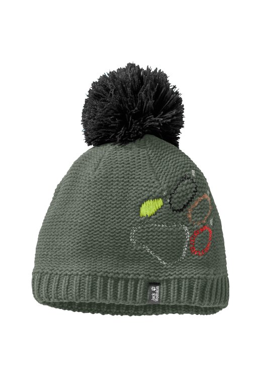 Paw Knit Cap Kids Brand Jack Wolfskin Thyme Green