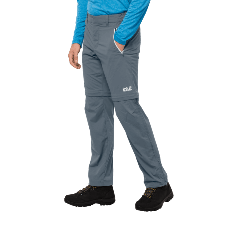 Brands Storm Grey Men's Overland Zip Away Brand Jack Wolfskin