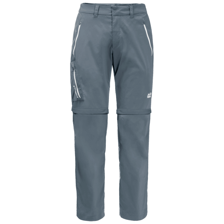 Brands Storm Grey Men's Overland Zip Away Brand Jack Wolfskin