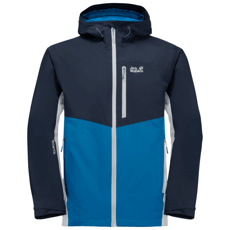 Men's Eagle Peak Jacket Brand Jack Wolfskin Blue Pacific New