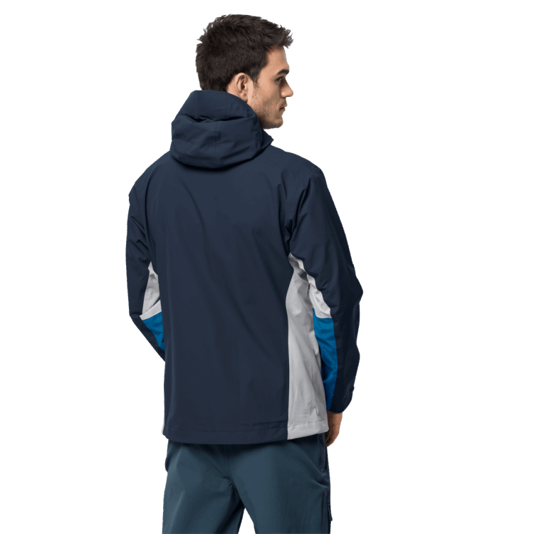 Men's Eagle Peak Jacket Brand Jack Wolfskin Blue Pacific New
