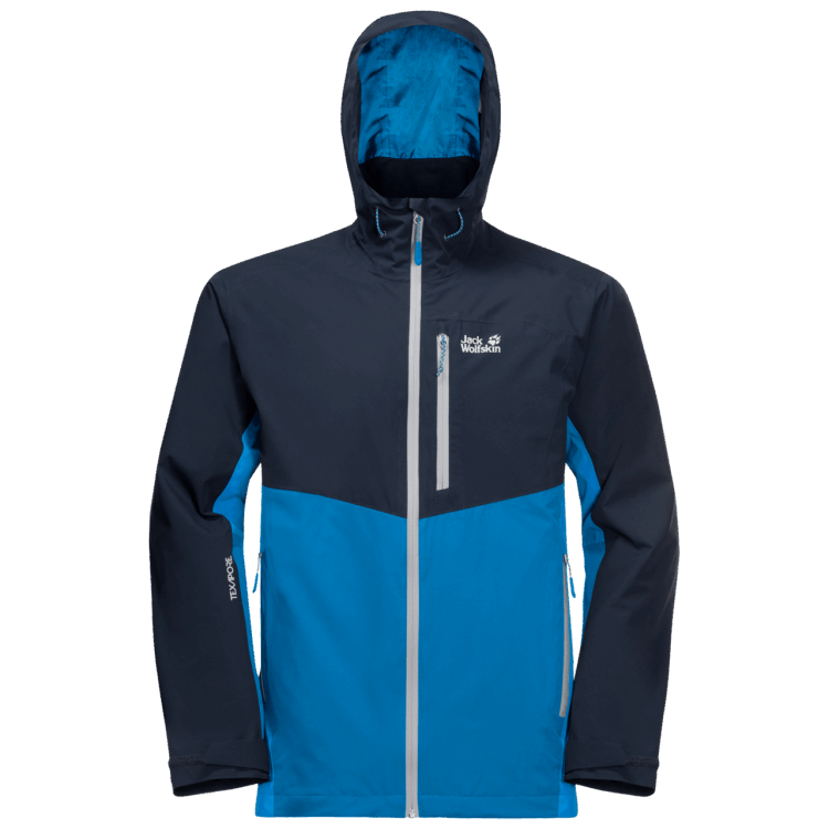 Men's Eagle Peak Jacket Brand Jack Wolfskin Blue Pacific New
