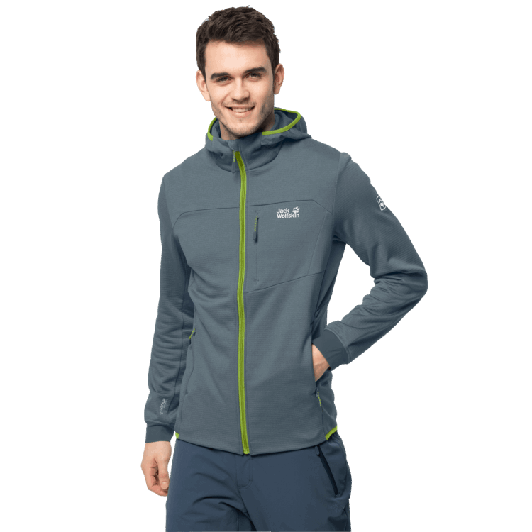 Brand Jack Wolfskin Storm Grey Origin Men's Hydro Grid Fleece
