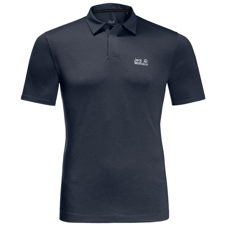 Night Blue Men's Pack & Go Polo Collection Brand Jack Wolfskin