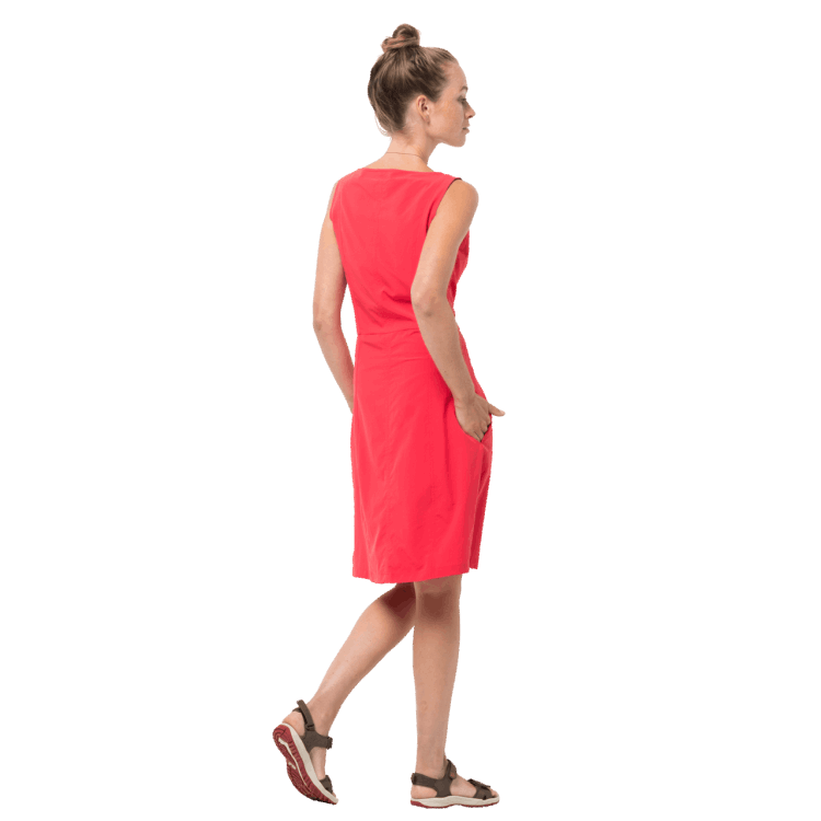 Tulip Red Best Brand Jack Wolfskin Costa Calma Dress