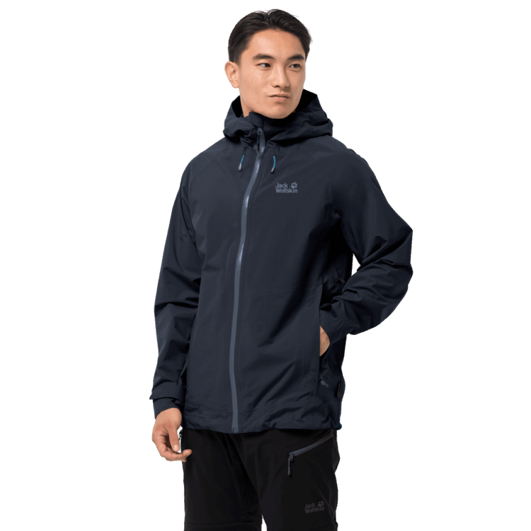 Night Blue Men's Highest Peak Jacket Brand Jack Wolfskin New