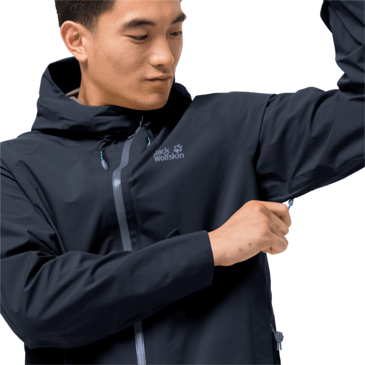 Night Blue Men's Highest Peak Jacket Brand Jack Wolfskin New