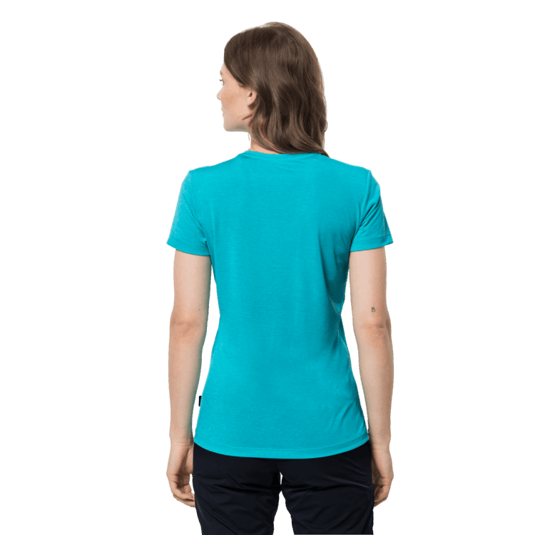 Women's Crosstrail Graphic T Dark Aqua Brand Jack Wolfskin