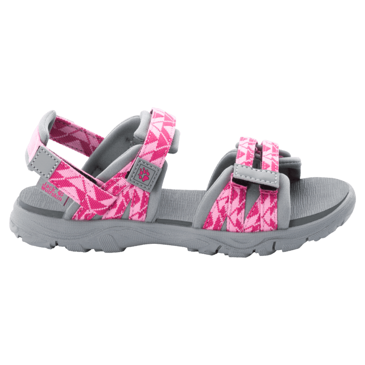 Origins Kid's 2 In 1 Sandal Brand Jack Wolfskin Pink-Light Grey
