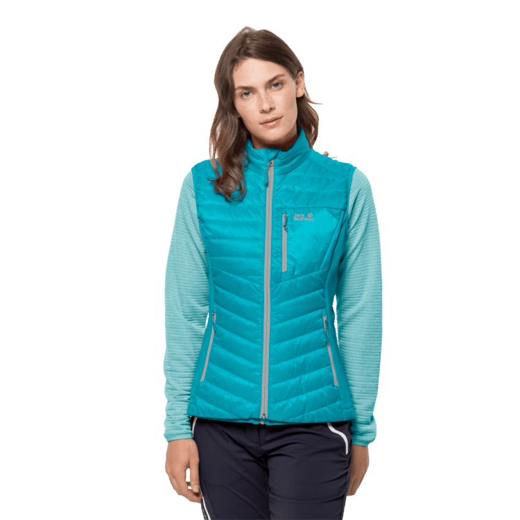 Women's Routeburn Vest Dark Aqua Brand Jack Wolfskin Origin