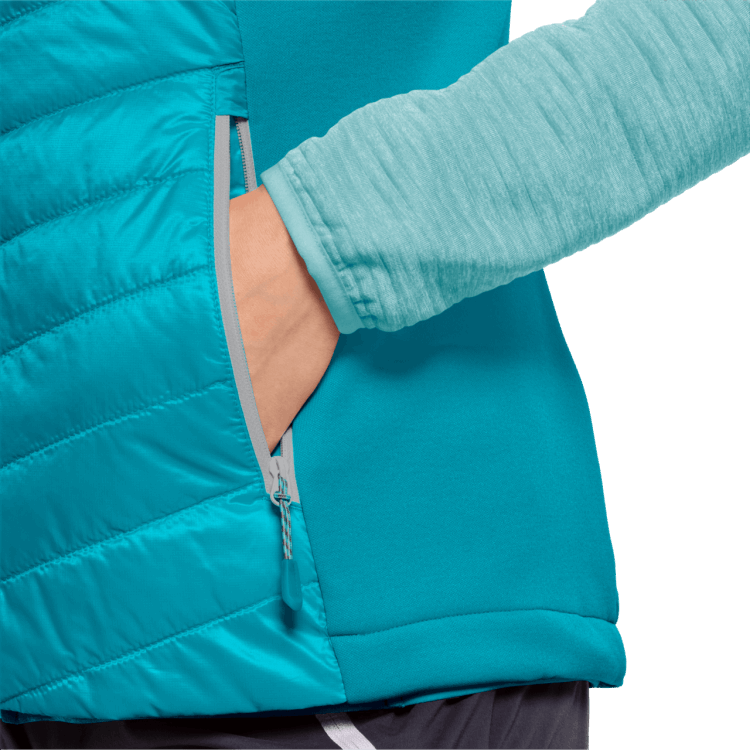 Women's Routeburn Vest Dark Aqua Brand Jack Wolfskin Origin
