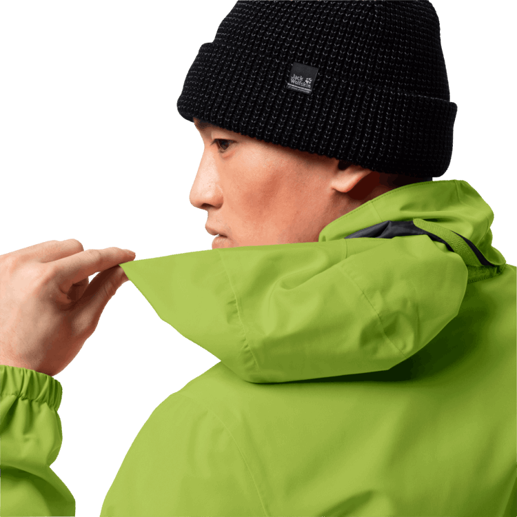 Men's Stormy Point Jacket Collection Spring Lime Brand Jack Wolfskin