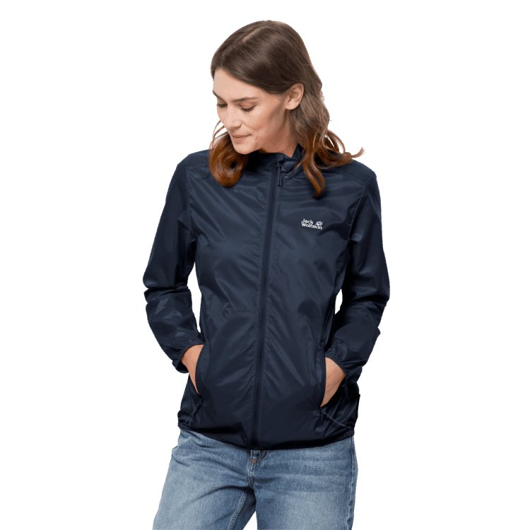 Collections Brand Jack Wolfskin Women's Pack & Go Windshell Night Blue