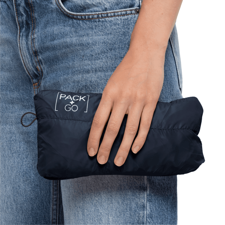 Collections Brand Jack Wolfskin Women's Pack & Go Windshell Night Blue