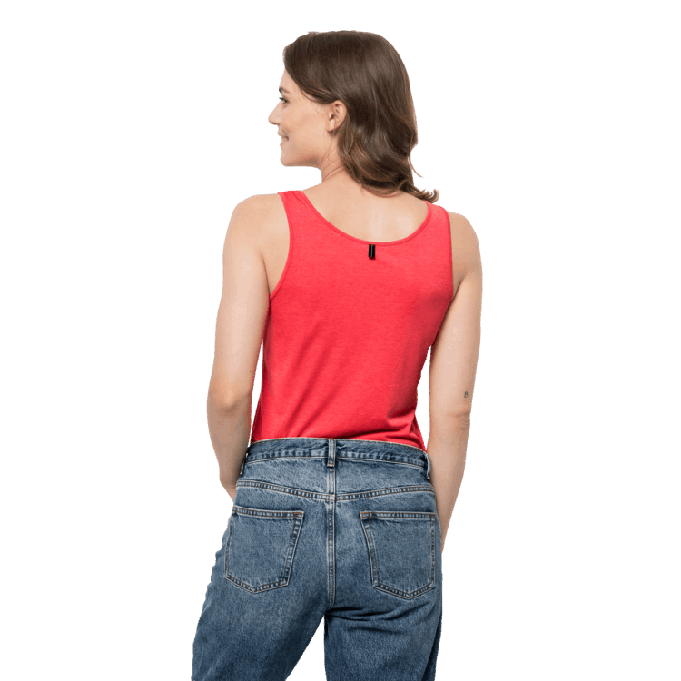 Women's Pack & Go Tank Hot Brand Jack Wolfskin Tulip Red