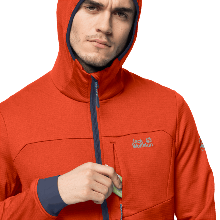 Men's Hydro Grid Fleece Wild Brier Fashion Brand Jack Wolfskin