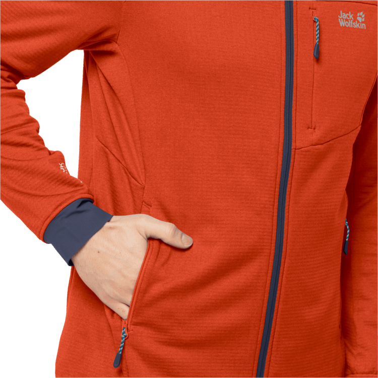 Men's Hydro Grid Fleece Wild Brier Fashion Brand Jack Wolfskin