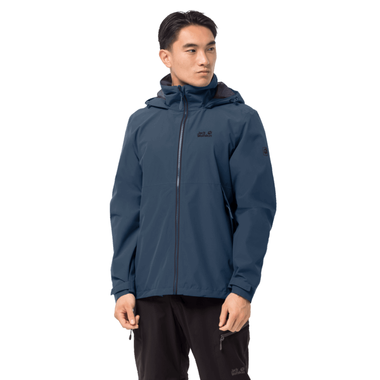 Thunder Blue Men's Evandale Jacket Brand Jack Wolfskin Origins