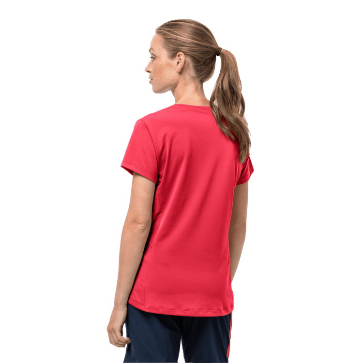 Women's Narrows T Best Tulip Red Brand Jack Wolfskin