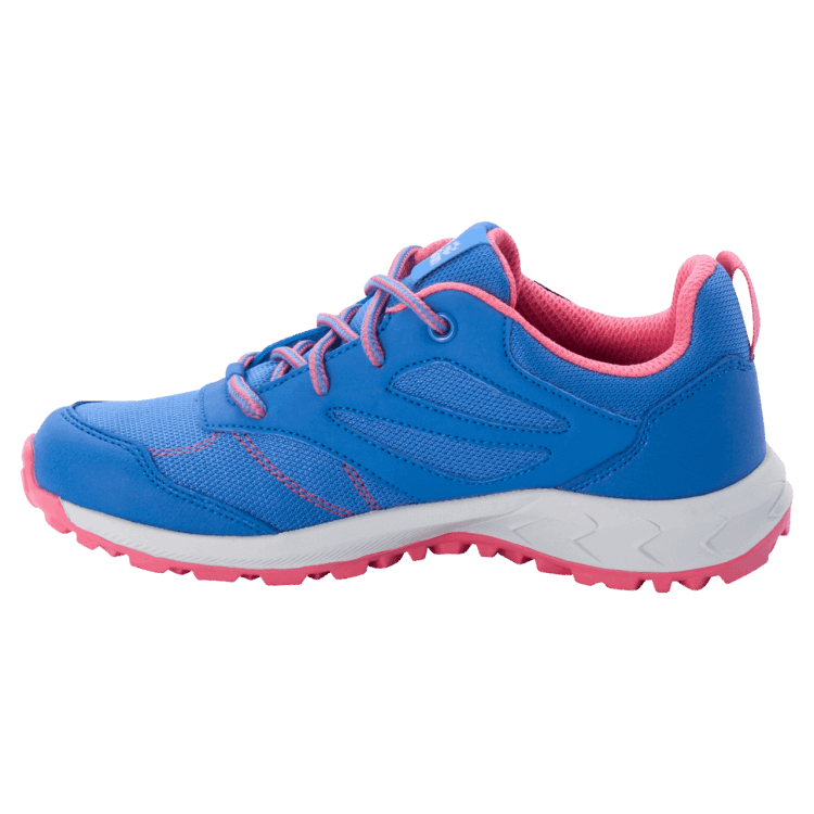 Brand Jack Wolfskin Kid's Woodland Texapore Low Hot Blue-Coral