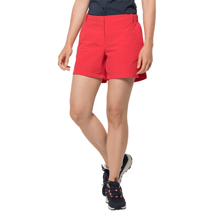 Brand Jack Wolfskin Women's Pack & Go Short Hot Tulip Red