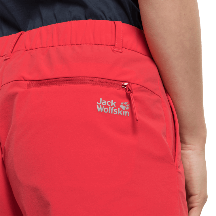 Brand Jack Wolfskin Women's Pack & Go Short Hot Tulip Red