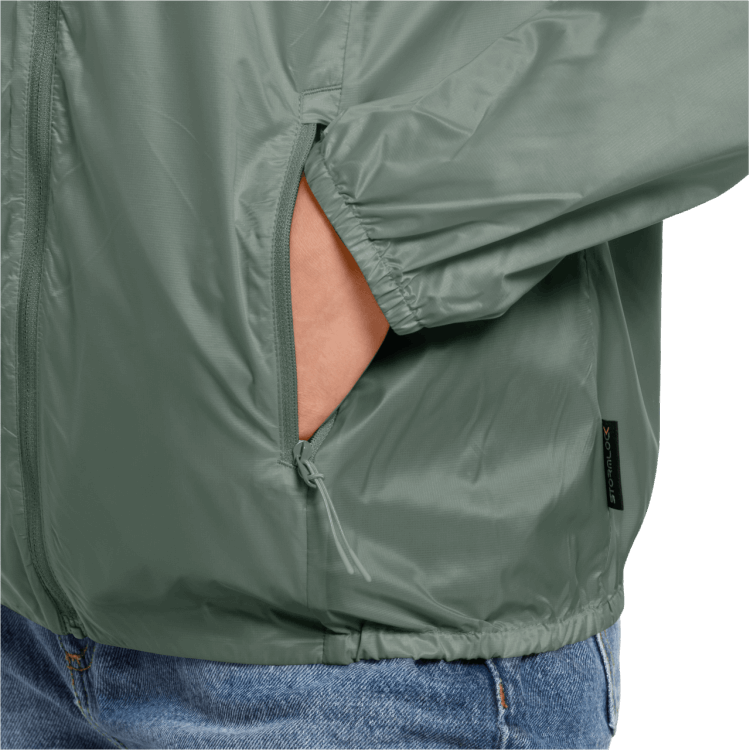 Origins Hedge Green Women's Pack & Go Windshell Brand Jack Wolfskin