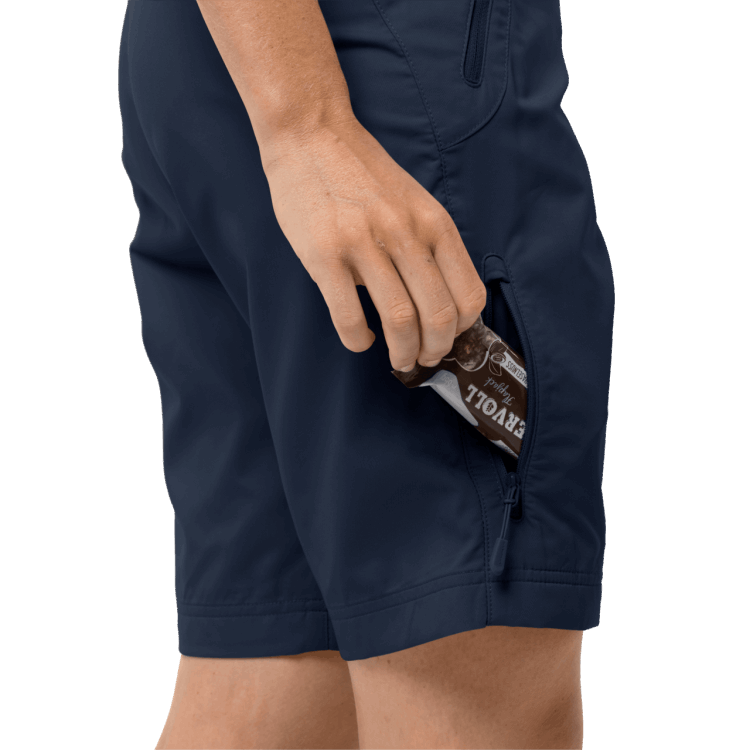 Women's Activate Track Shorts Brand Jack Wolfskin Hot Midnight Blue