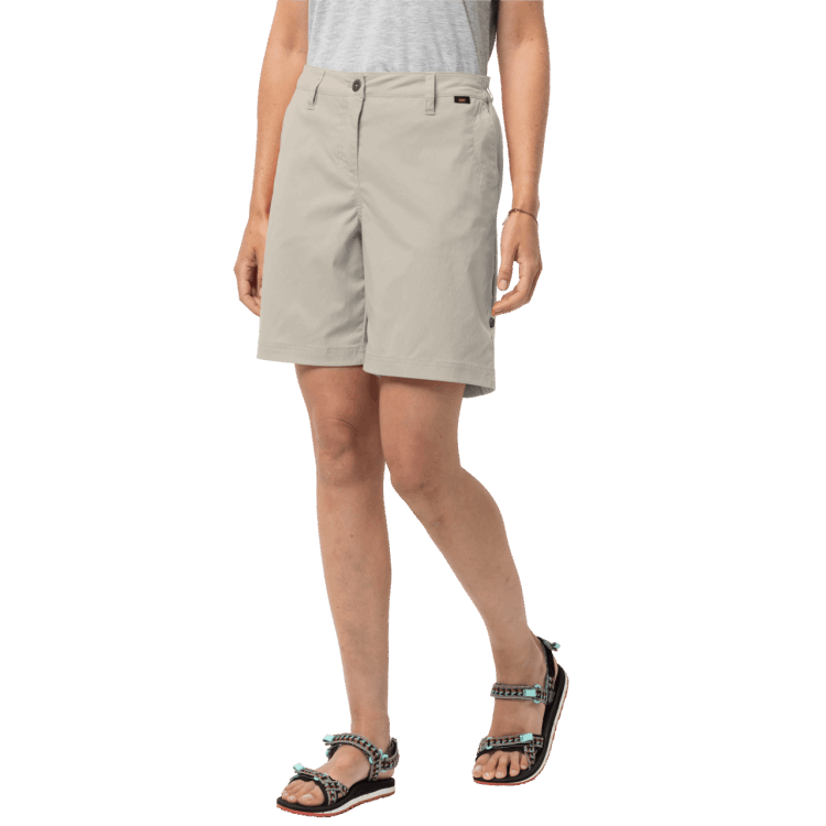 Hot Dusty Grey Women's Desert Shorts Brand Jack Wolfskin