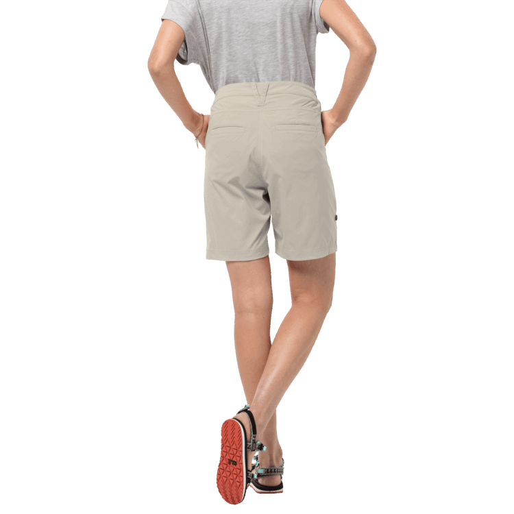 Hot Dusty Grey Women's Desert Shorts Brand Jack Wolfskin